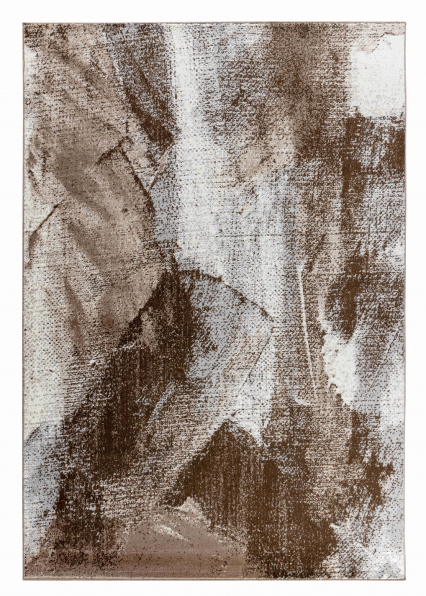 506627 5 x 8 ft. Brown Abstract Rectangle Area Rug