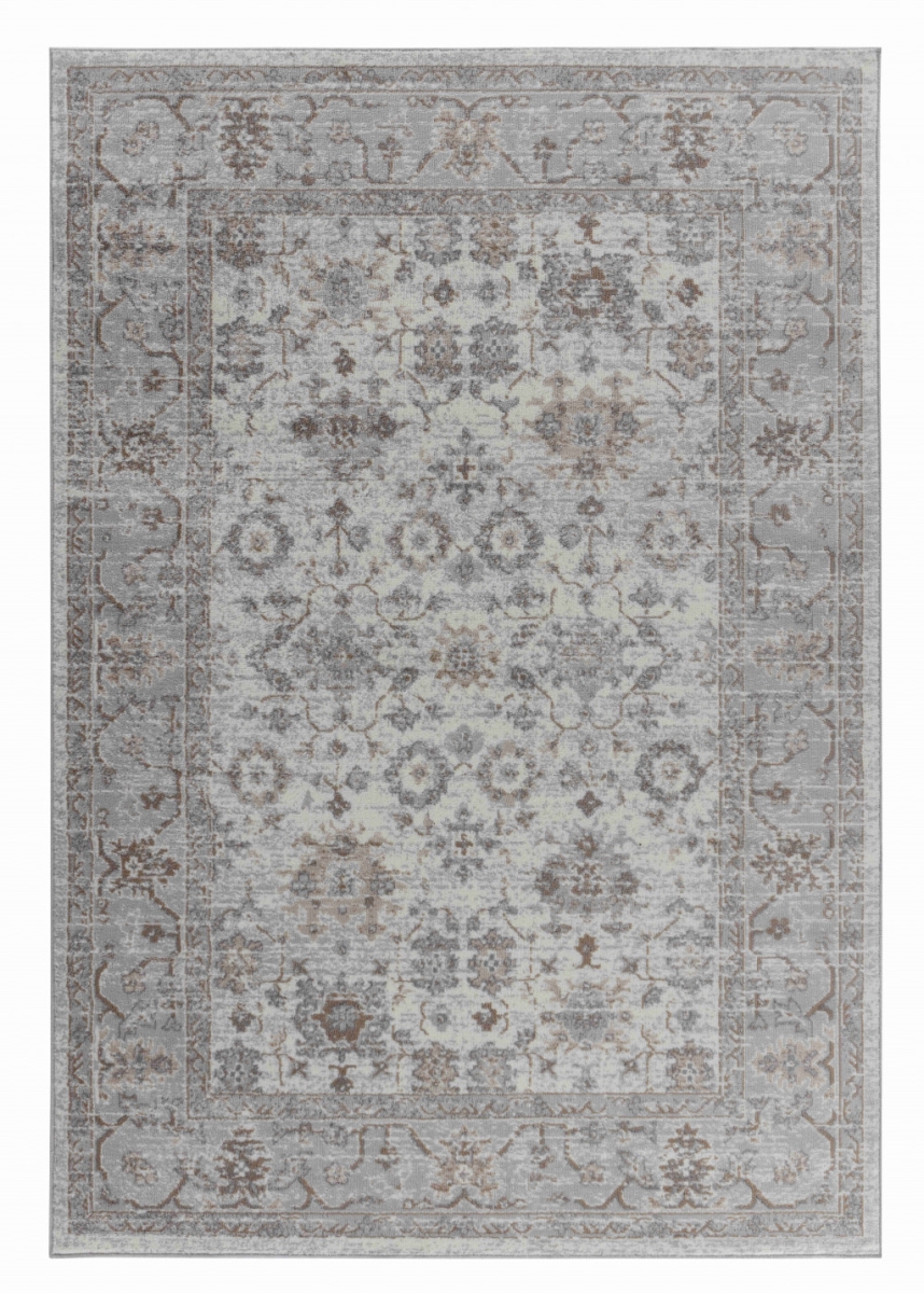 506644 7 x 10 ft. Gray Oriental Rectangle Area Rug