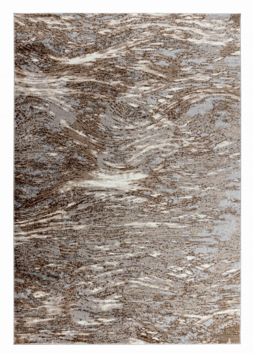 506655 5 x 8 ft. Brown Abstract Rectangle Area Rug