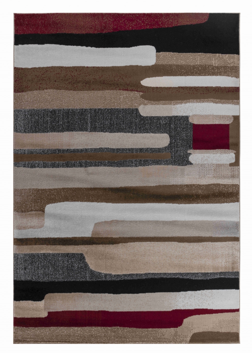 506667 5 x 8 ft. Brown Abstract Rectangle Area Rug