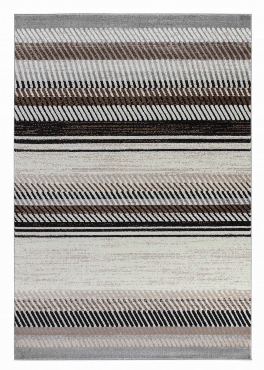 506683 8 x 11 ft. Beige Striped Rectangle Area Rug
