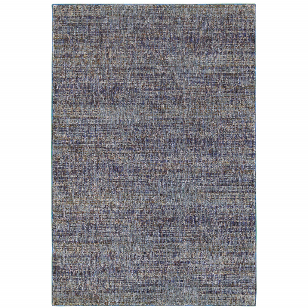 3 x 5 ft. Gold Rust Brown & Ivory Power Loom Stain Resistant Rectangle Area Rug