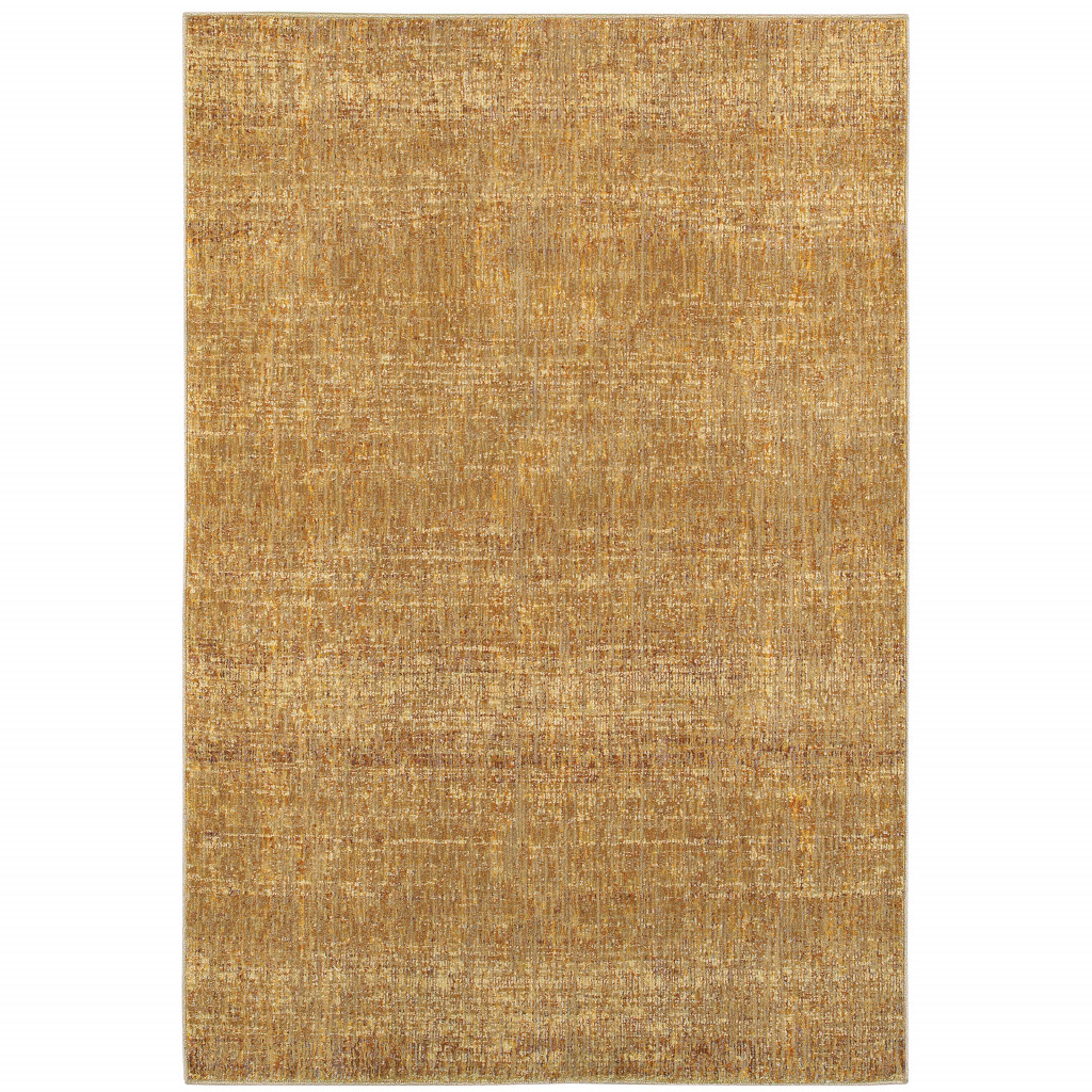 9 x 12 ft. Gold Rust Brown Ivory Purple & Lavender Power Loom Stain Resistant Rectangle Area Rug