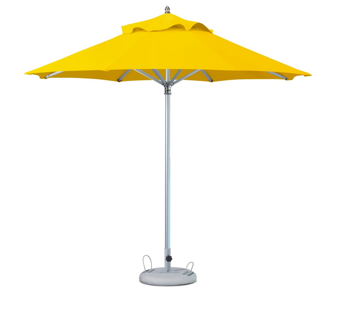 10 ft. Yellow Polyester Round Market Patio Umbrella