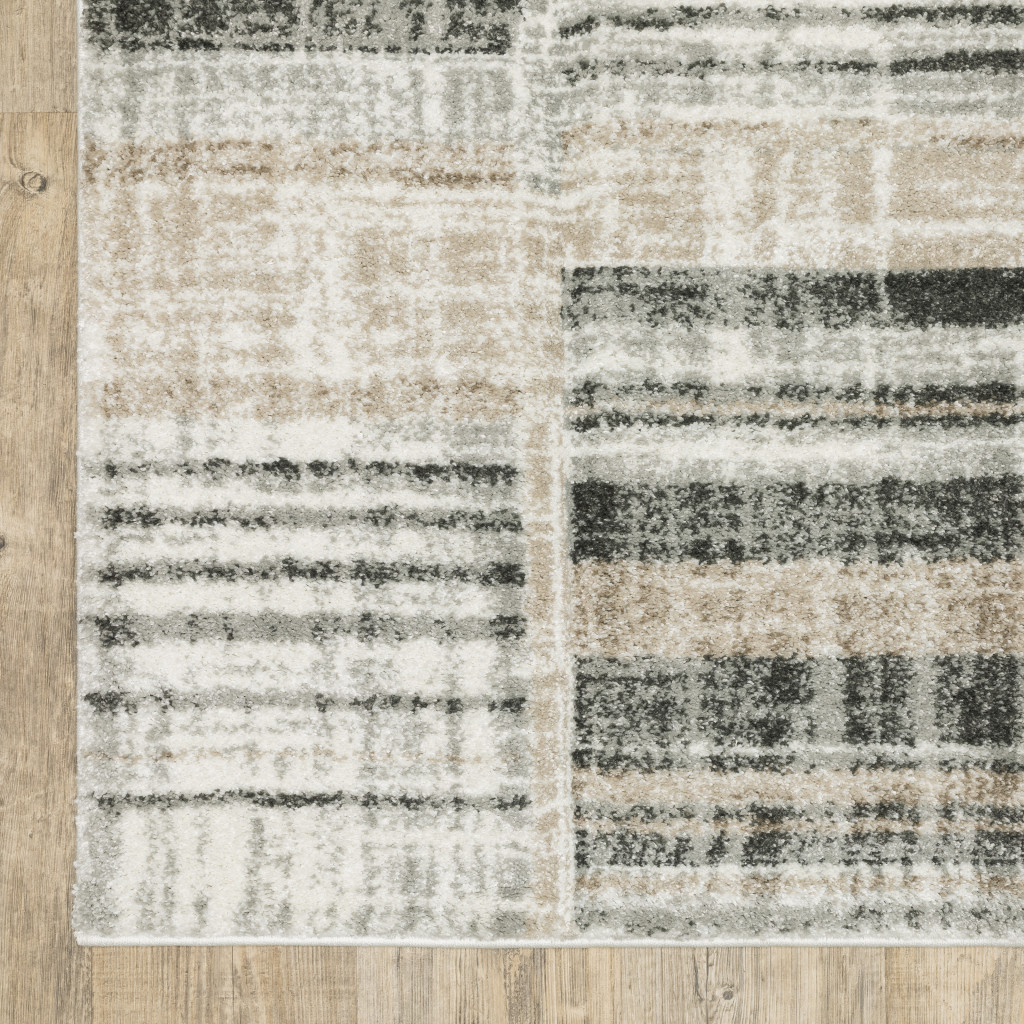 3 x 5 ft. Geometric Power Loom Stain Resistant Area Rug, Multi Color