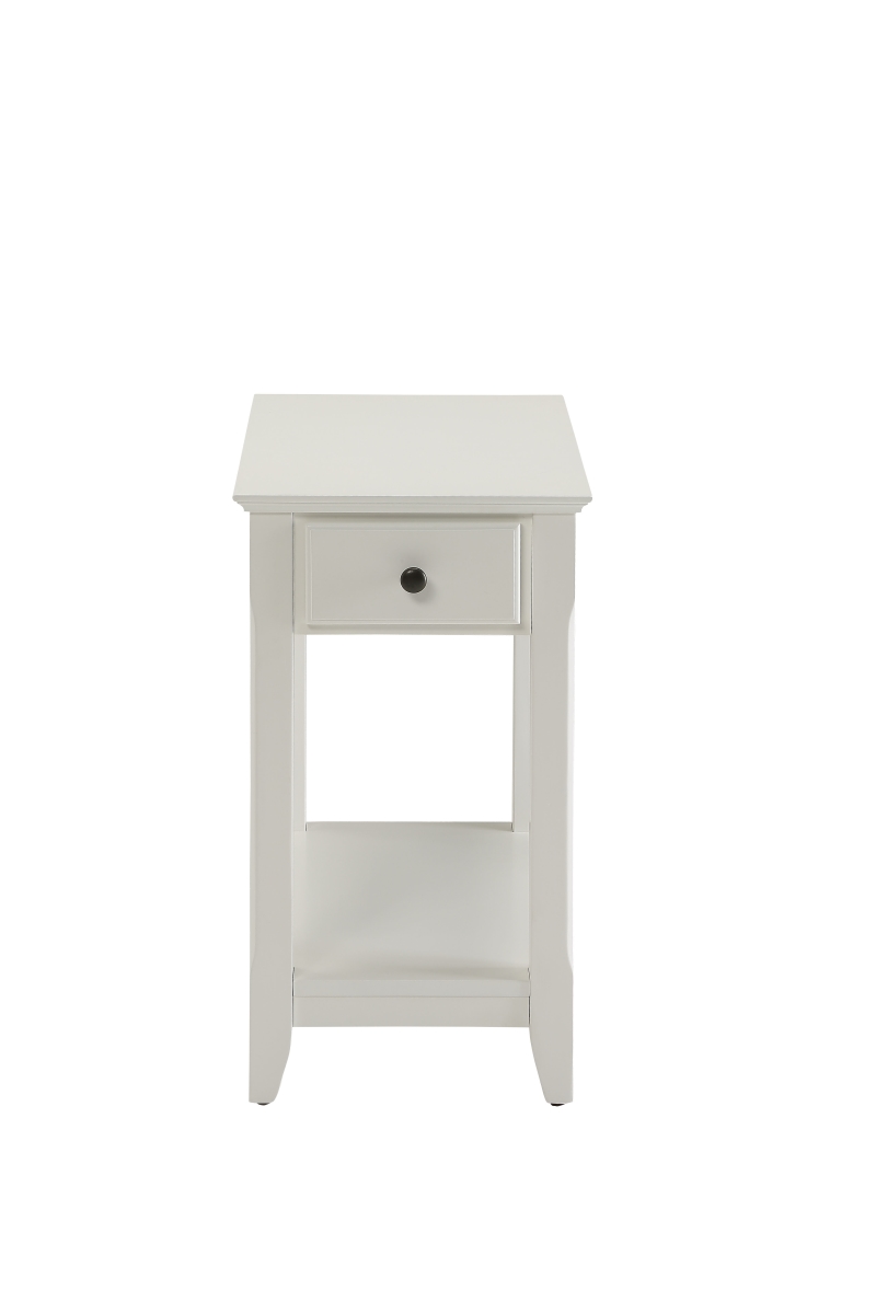 23 x 13 x 22 in. Side Table - White