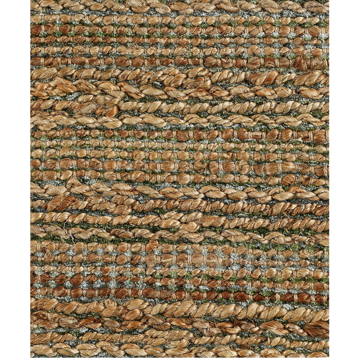 516052 5 x 8 ft. Green Abstract Hand Woven Non Skid Rectangle Area Rug