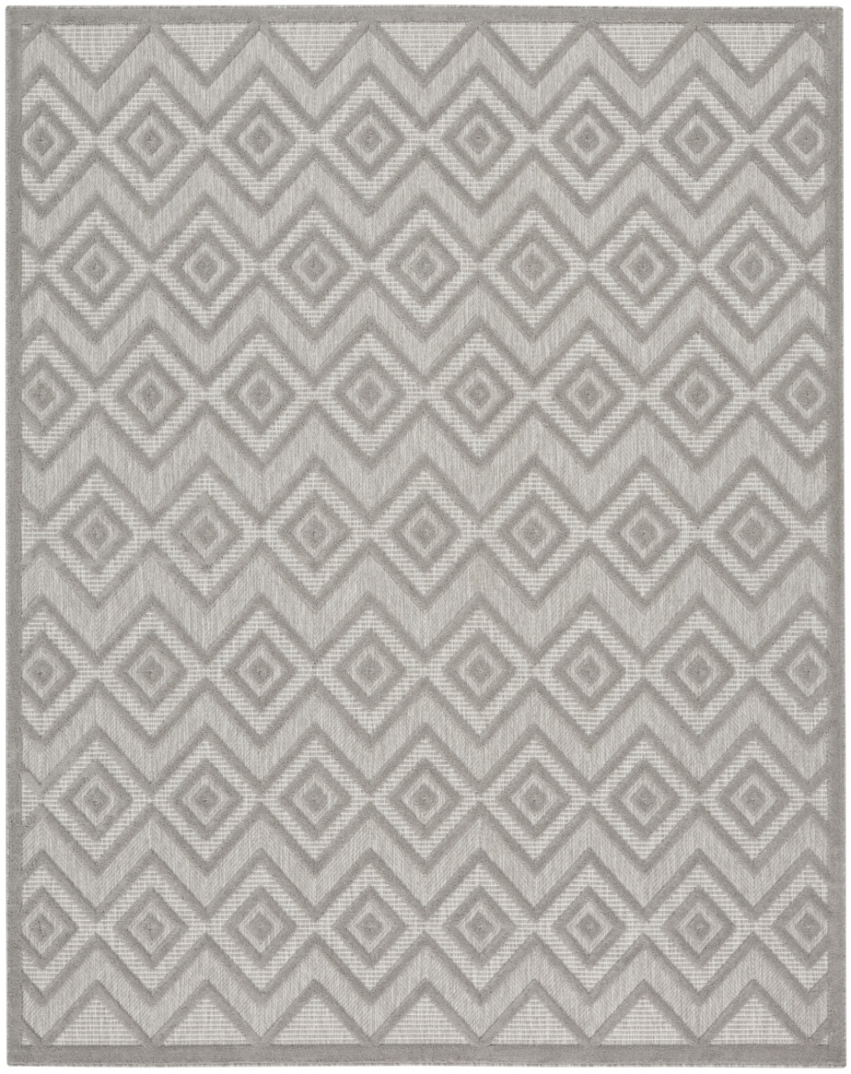 8 x 10 ft. Gray Geometric Flatweave Rectangle Area Rug