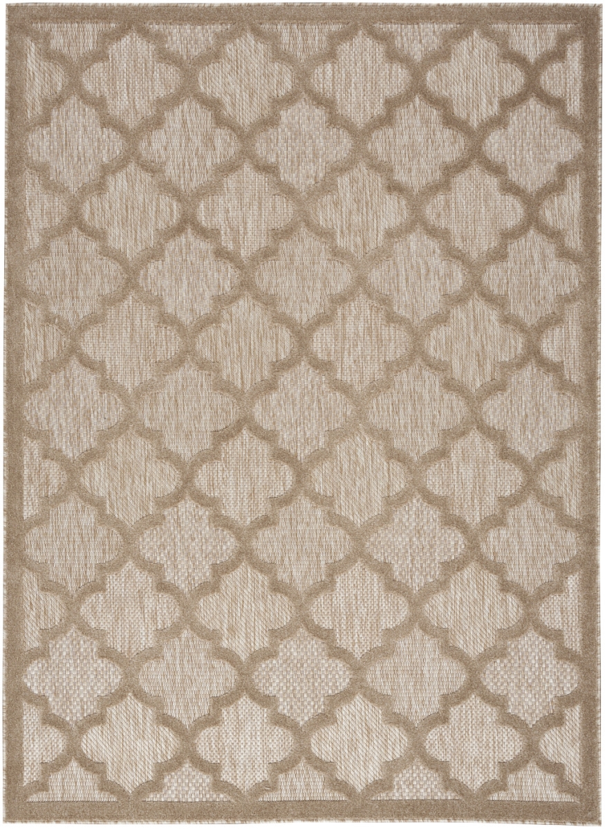 522136 6 x 9 ft. Beige Geometric Flatweave Rectangle Area Rug
