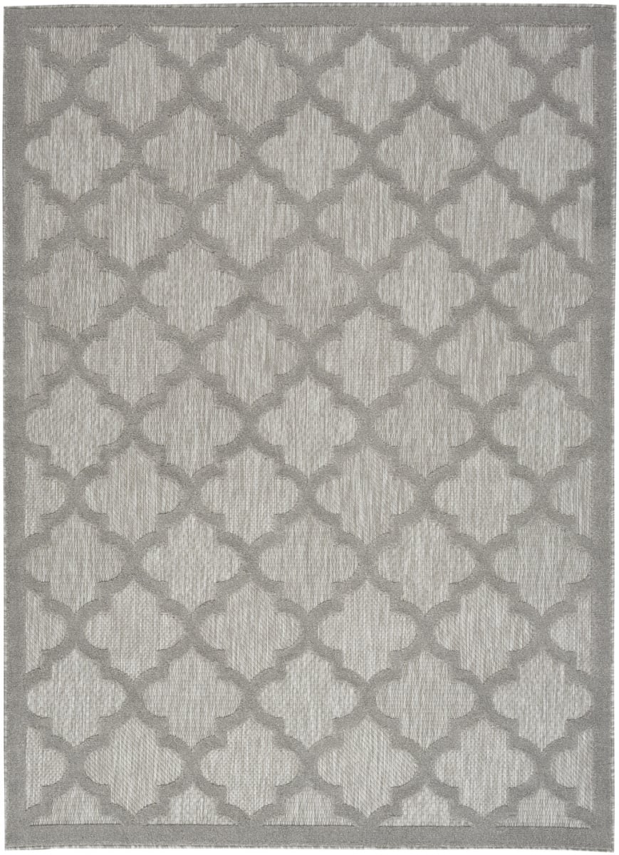 522151 6 x 9 ft. Gray Geometric Flatweave Rectangle Area Rug