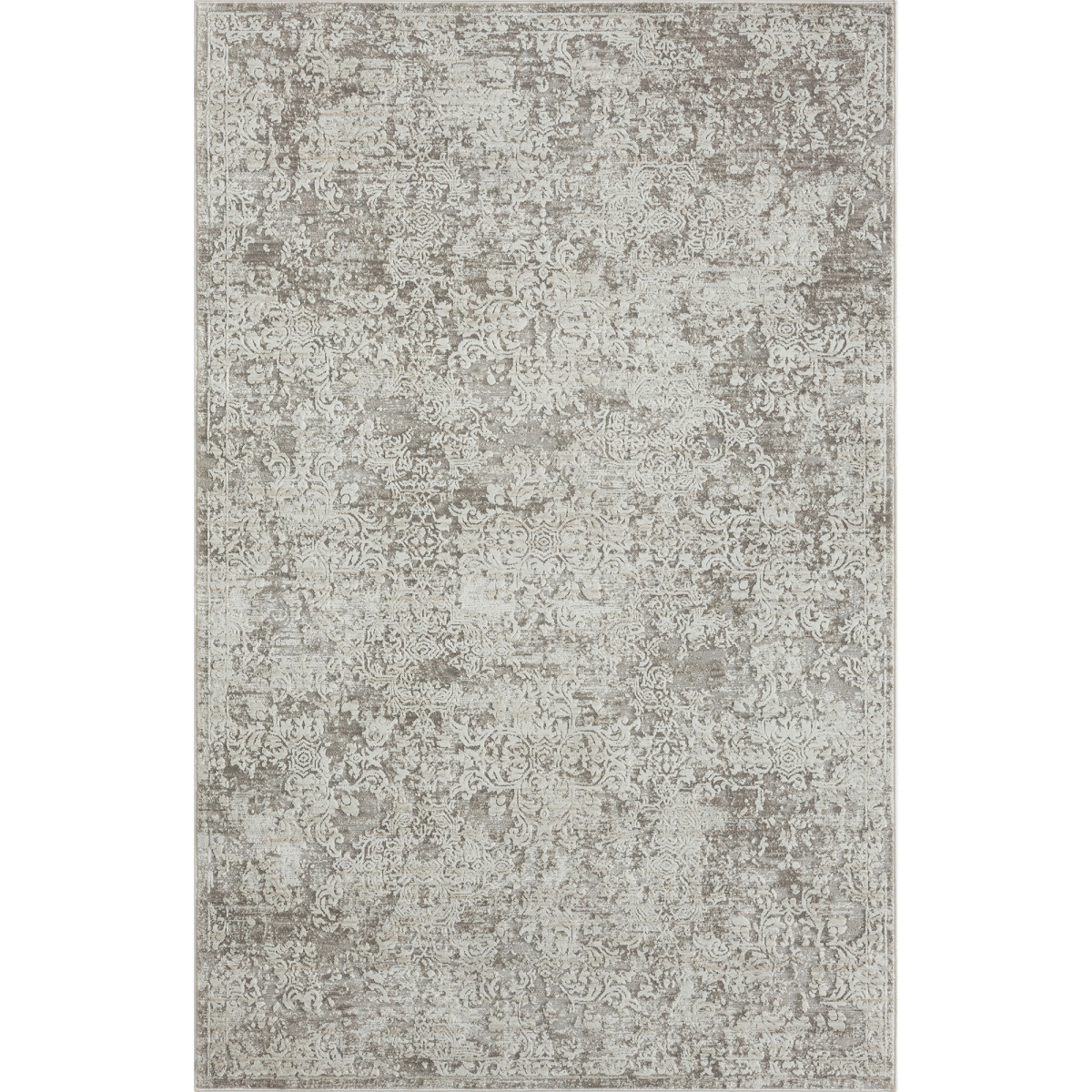515958 10 x 14 ft. Gray Abstract Distressed Rectangle Area Rug