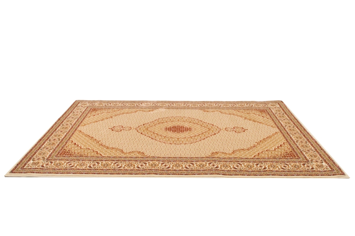 487562 8 x 11 ft. Oriental Power Loom Stain Resistant Rectangle Area Rug - Cream