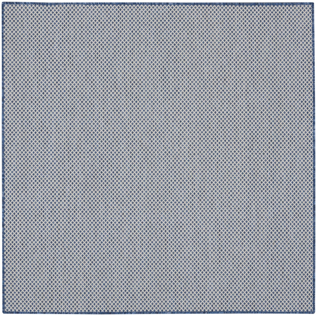 522013 5 ft. Bone Geometric Power Loom Square Area Rug