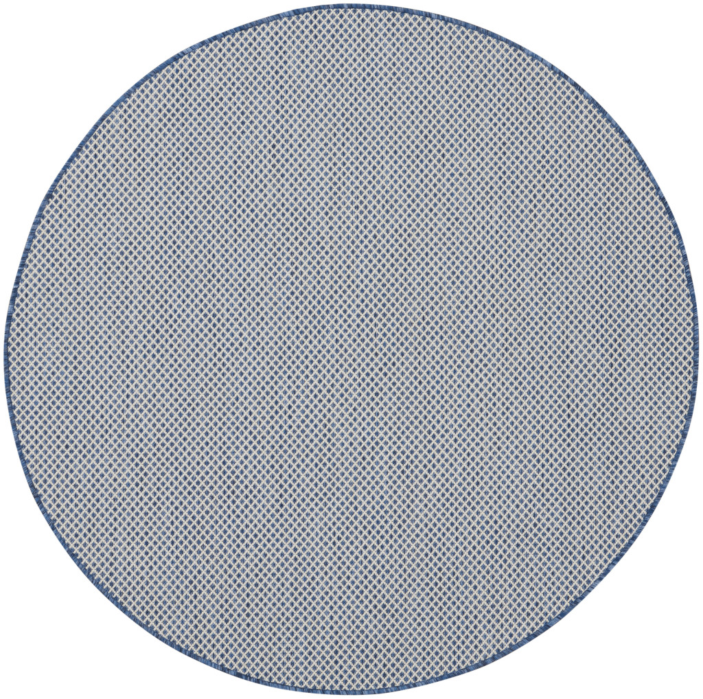 5 ft. Bone Geometric Power Loom Round Area Rug - Bone - 5 ft.