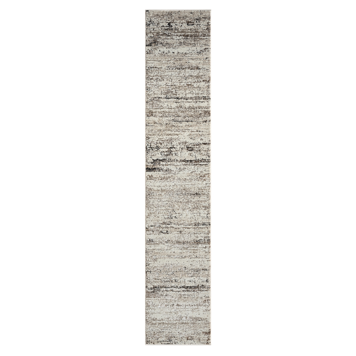 2 x 8 ft. Abstract Distressed Runner Rug, Beige