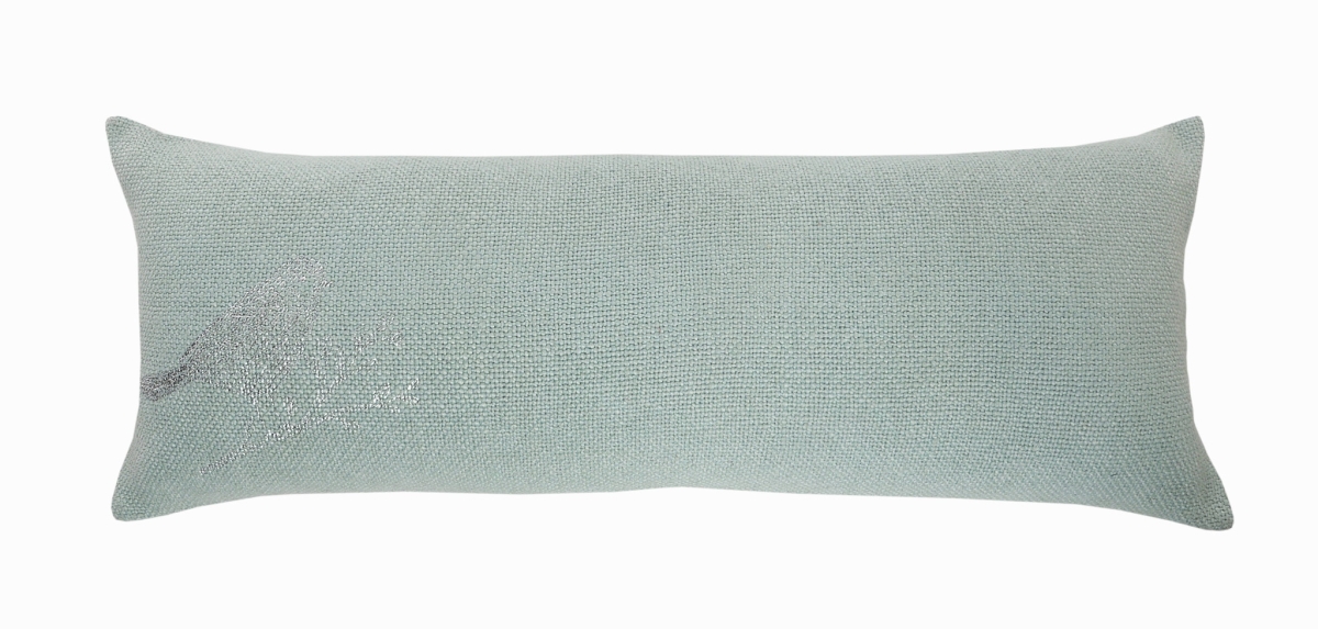 14 x 14 x 36 in. Green Geometric Zippered Polyester Throw Pillow - Set of 2