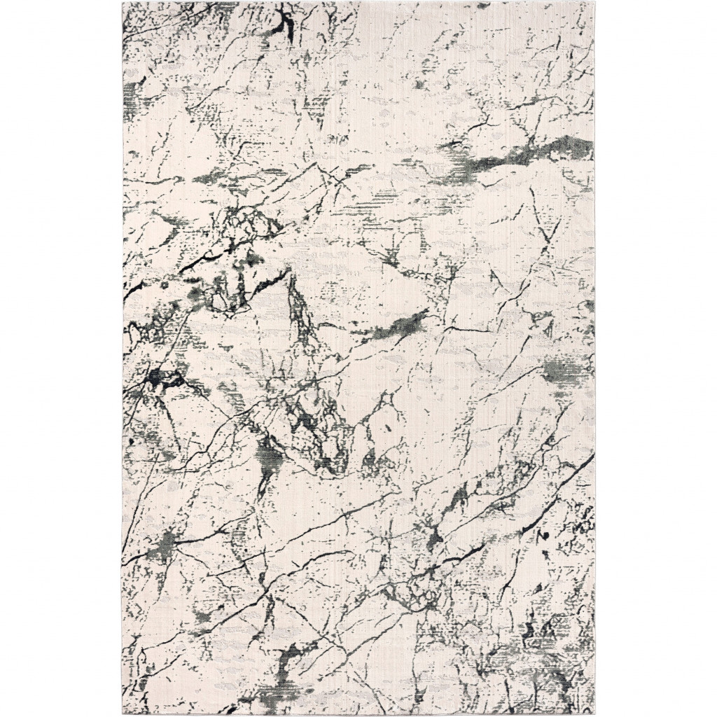 516067 2 x 3 ft. Ivory Abstract Rectangle Area Rug