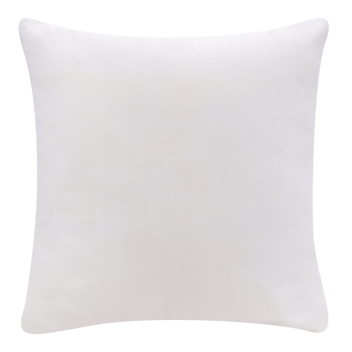 517048 4 x 20 x 20 in. Ivory Solid Color Zippered 100 Percent Cotton Throw Pillow - Set of 2