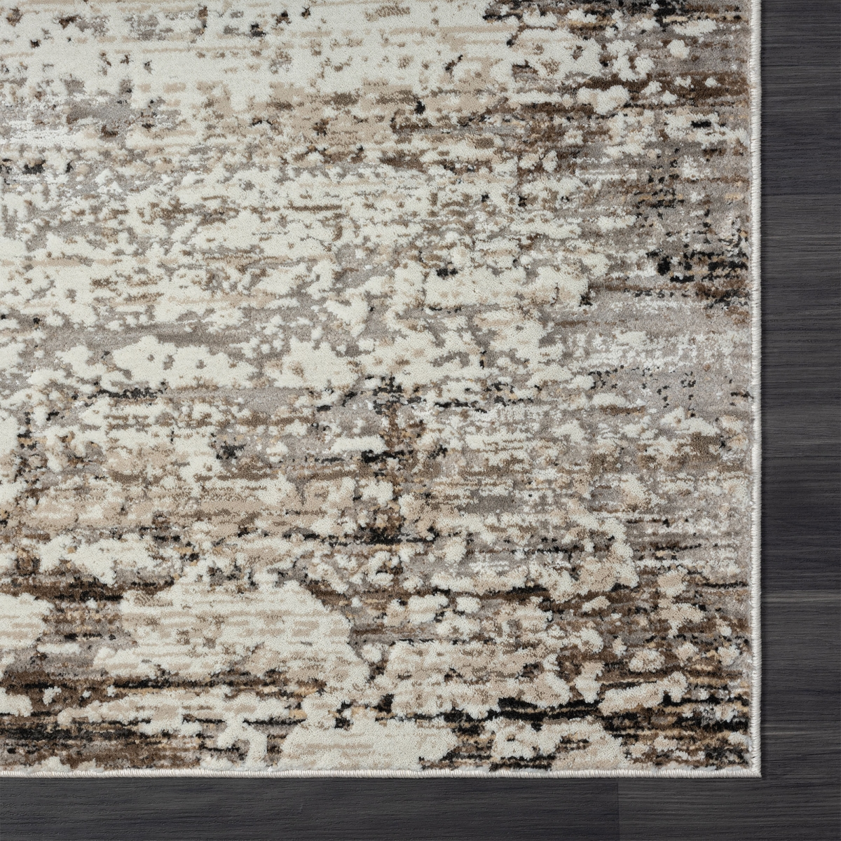 515837 4 x 6 ft. Beige Abstract Distressed Rectangle Area Rug