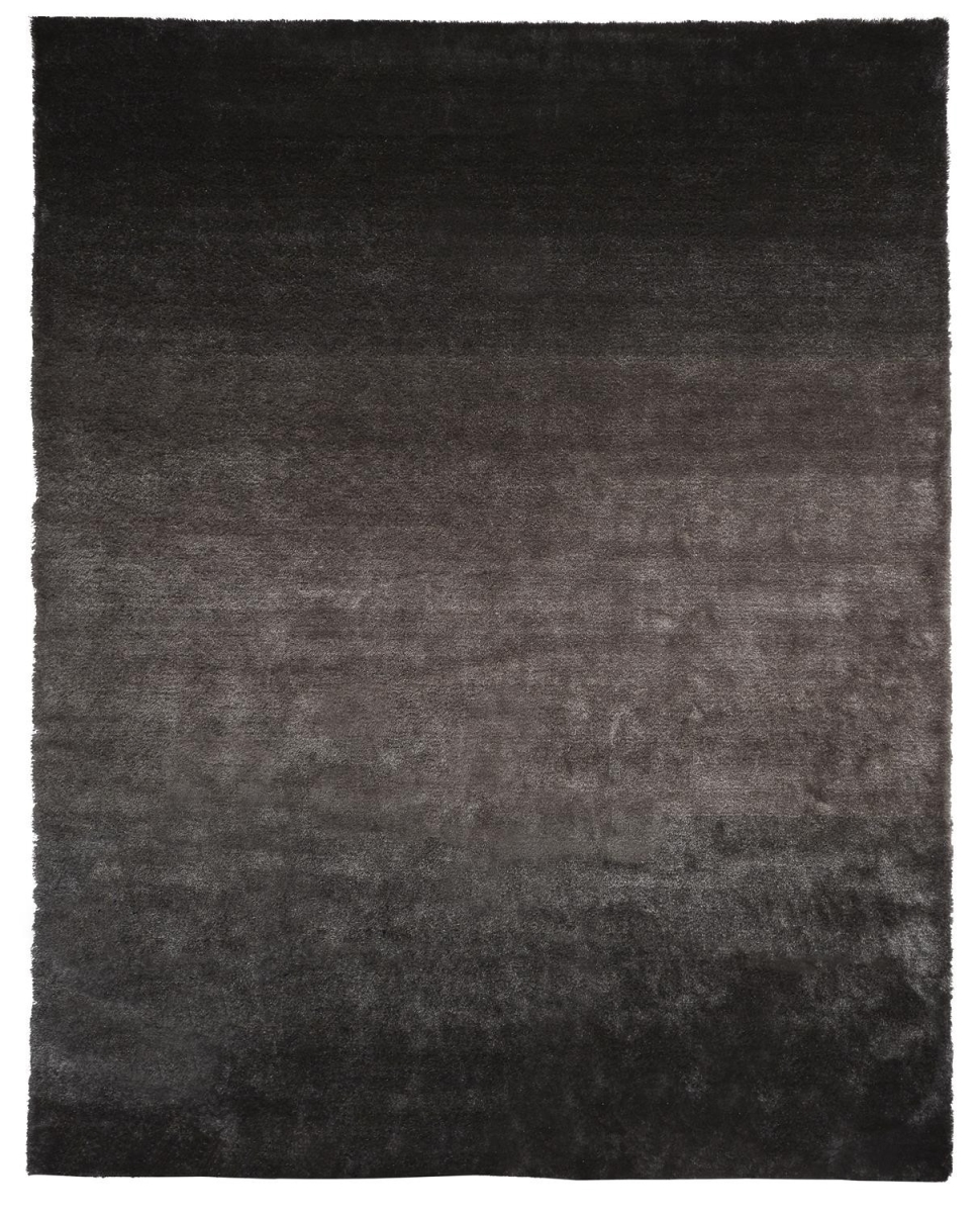 510977 5 x 8 ft. Gray & Black Shag Hand Tufted Handmade Rectangle Area Rug