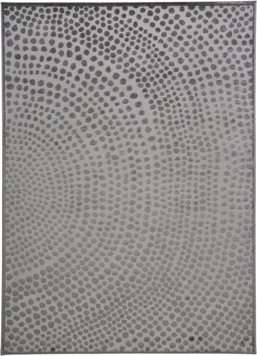 511889 10 x 14 ft. Gray Silver & Ivory Abstract Stain Resistant Rectangle Area Rug