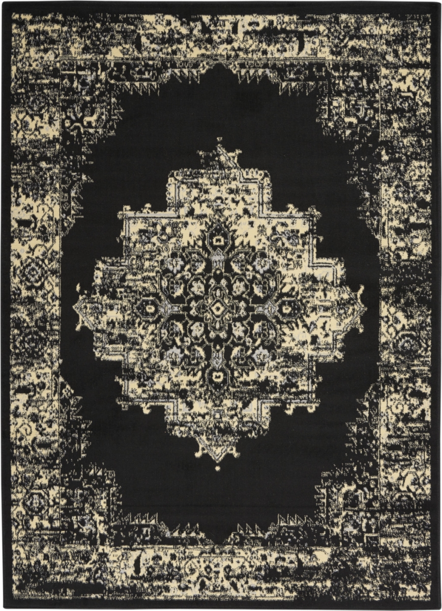 Cream Damask Power Loom Rectangle Area Rug - Cream