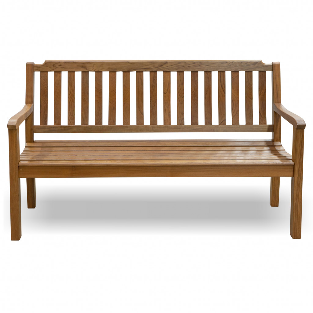 476412 36 x 60 x 24 in. Teak Solid Wood Garden Bench