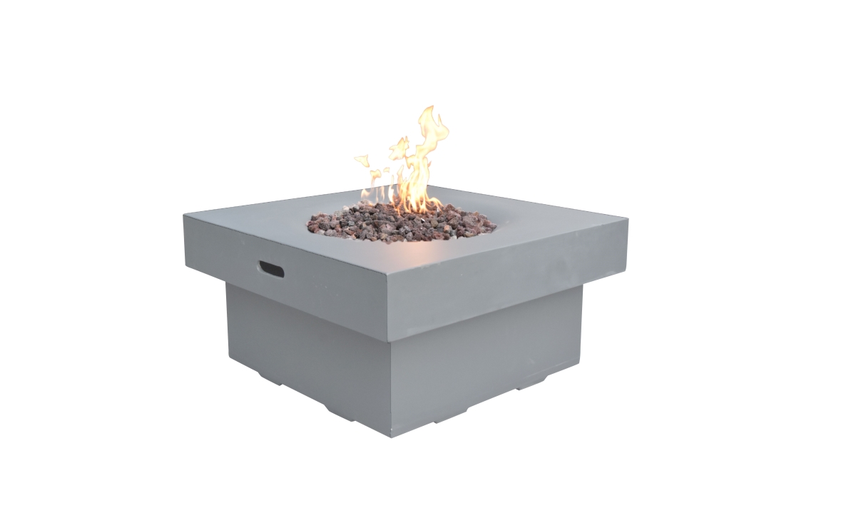 OFG141LG-LP Branford Fire Table - Propane, Concrete Ligth Gray Color -  Modeno