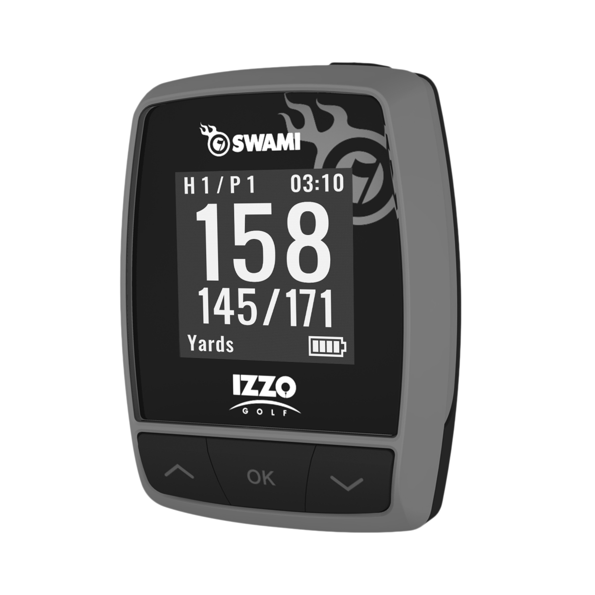 Picture of Izzo A44190 Swami KISS Golf GPS&#44; Black