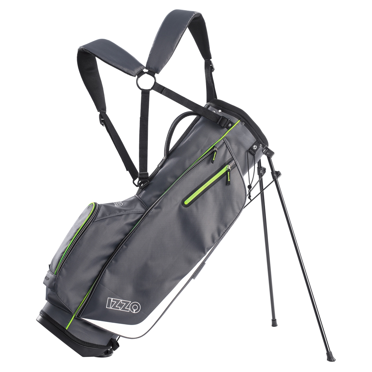 Picture of Izzo A81102 Ultra Lite Stand Bag&#44; Grey & Lime