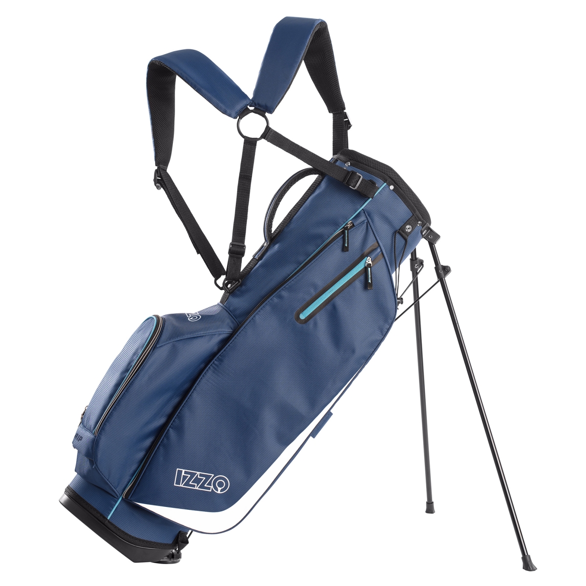 Picture of Izzo A81104 Ultra Lite Stand Bag&#44; Navy & Light Blue