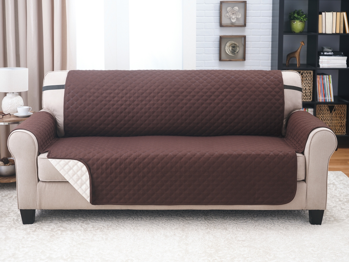 Picture of 212 Main SCT-102 Sofa Furniture Protector&#44; Chocolate & Tan