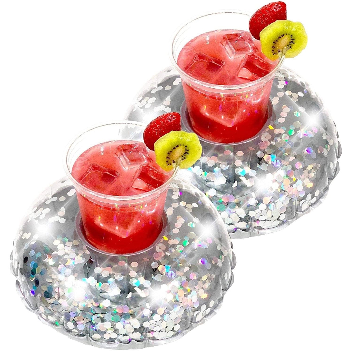 Picture of 212 Main PCL1726DFS-B Pool Candy Drink Float&#44; Silver Glitter - Pack of 2