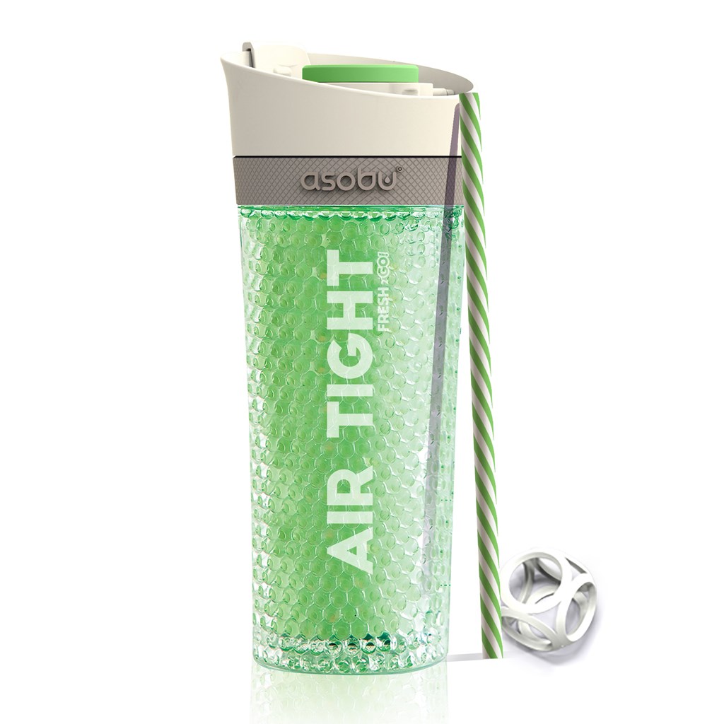 Picture of ASOBU FNG2LIME 500 ml Pump N Chill Water Bottle&#44; Lime