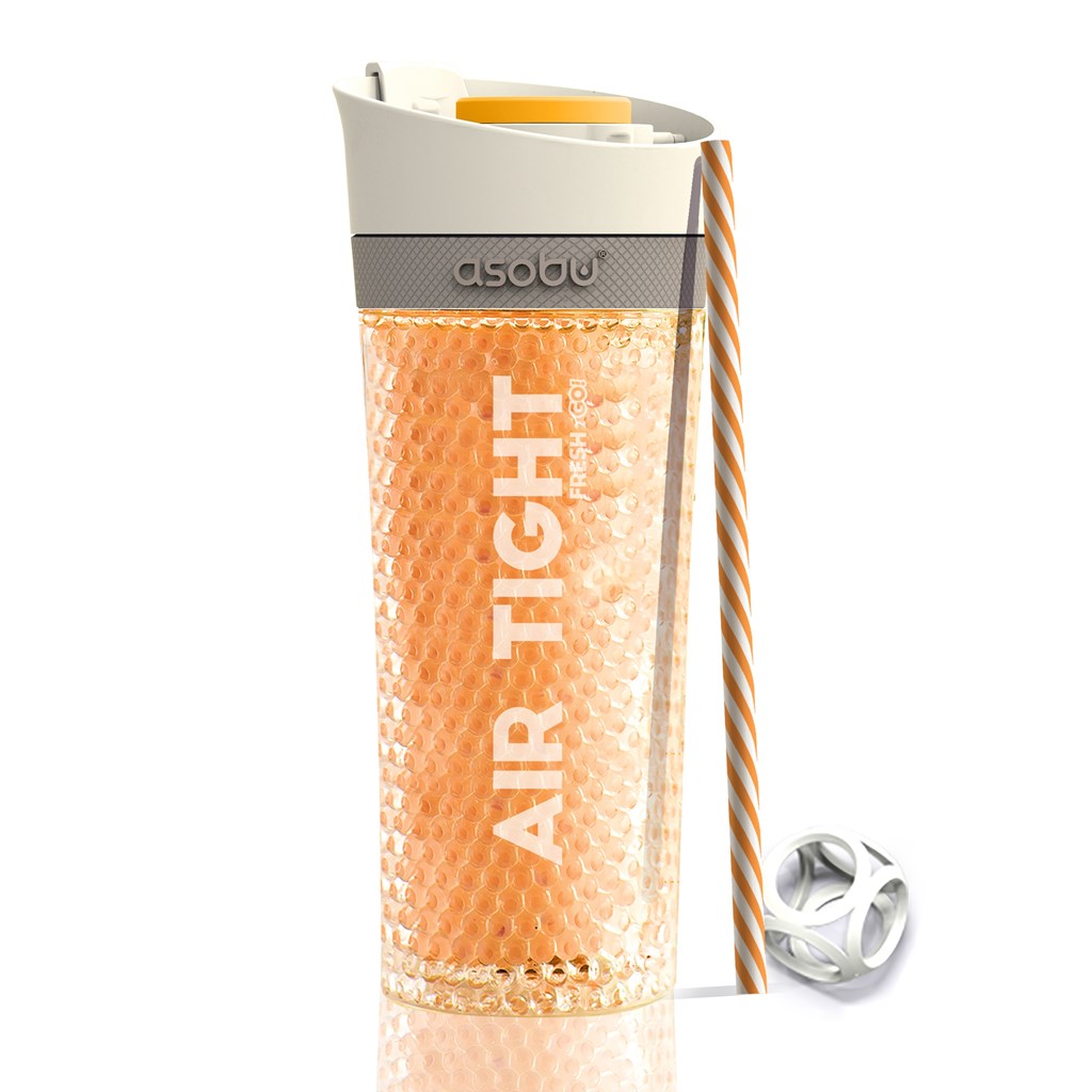 Picture of ASOBU FNG2ORANGE 500 ml Pump N Chill Water Bottle&#44; Orange