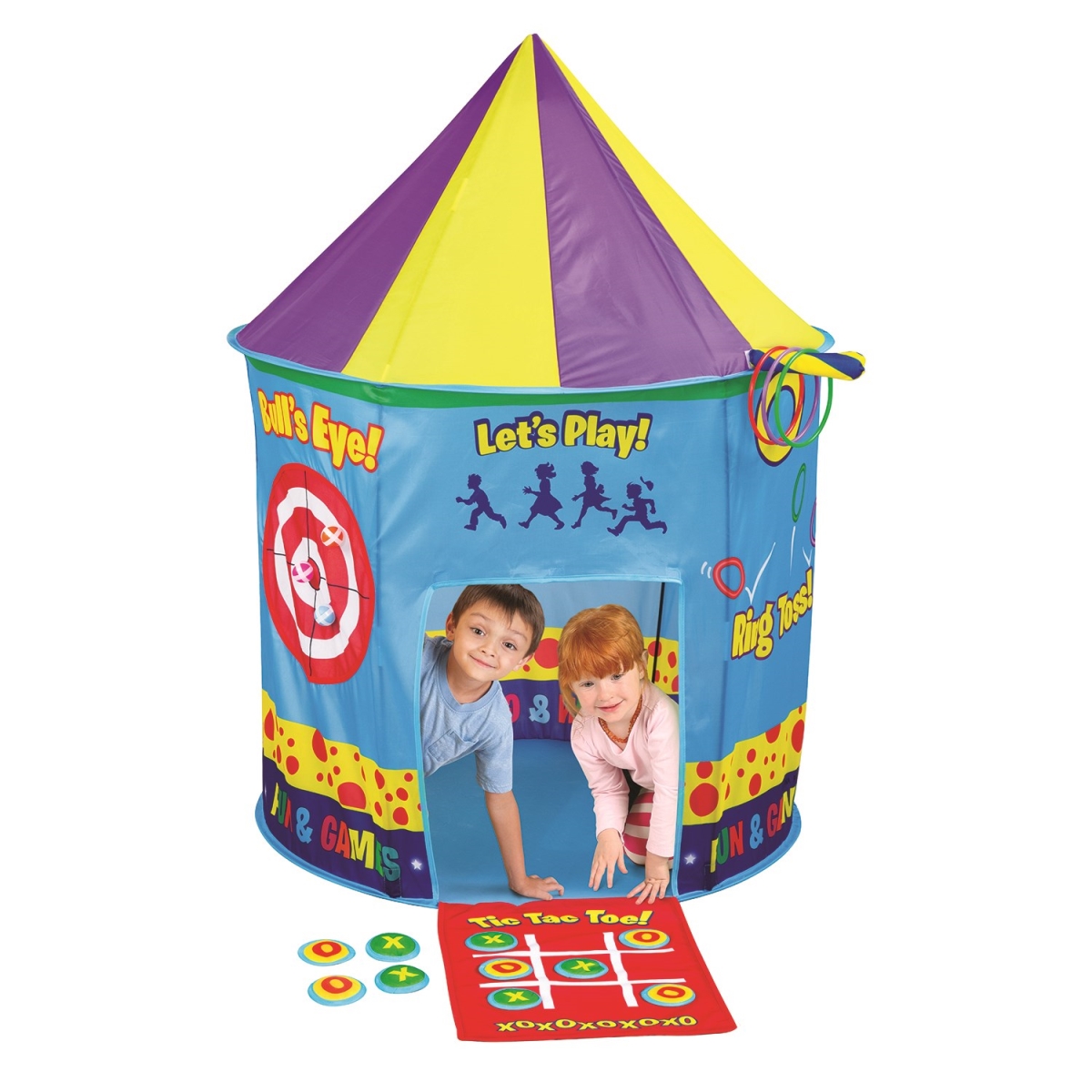 Picture of 212 Main 5326 3-in-1 Tent-Target Game - Tic Tac Toe & Ring Toss
