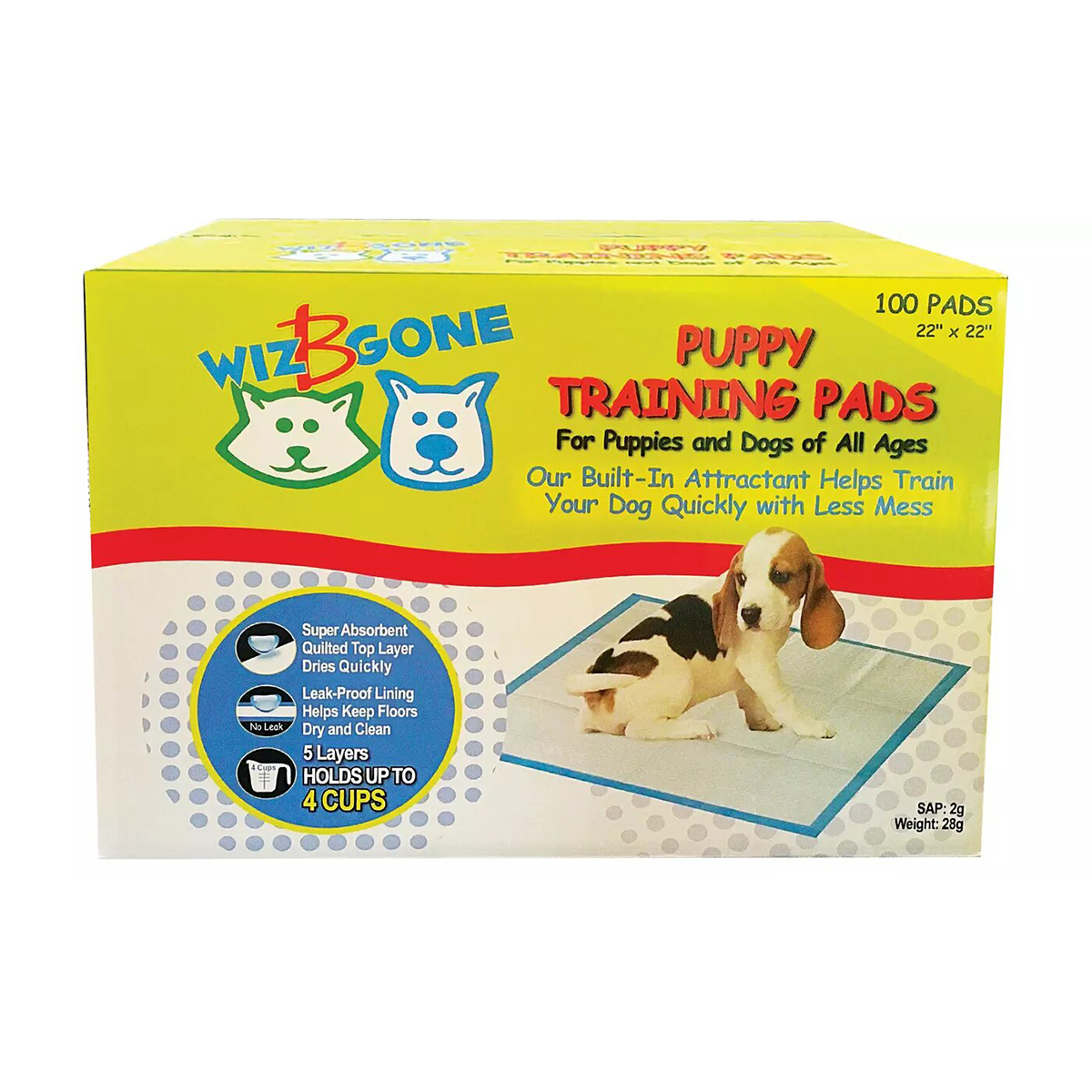 Picture of Scoochie 813579028739 Wiz B Gone Puppy Training Pads