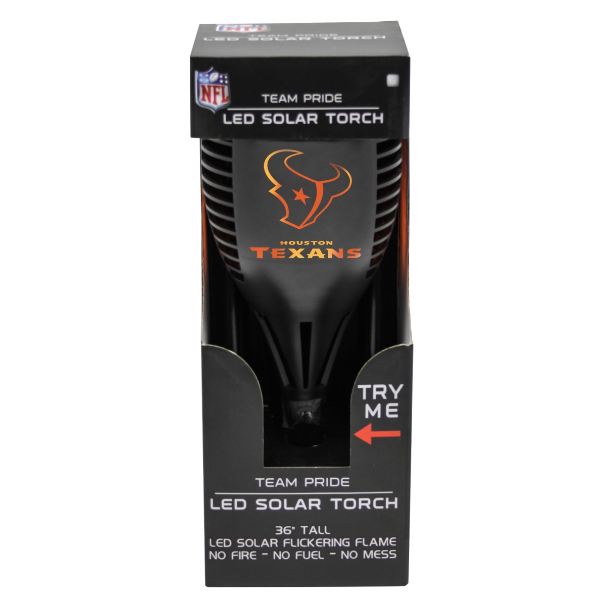 SOLTRHOU Team Pride NFL Houston Texans Team LED Solar Torch