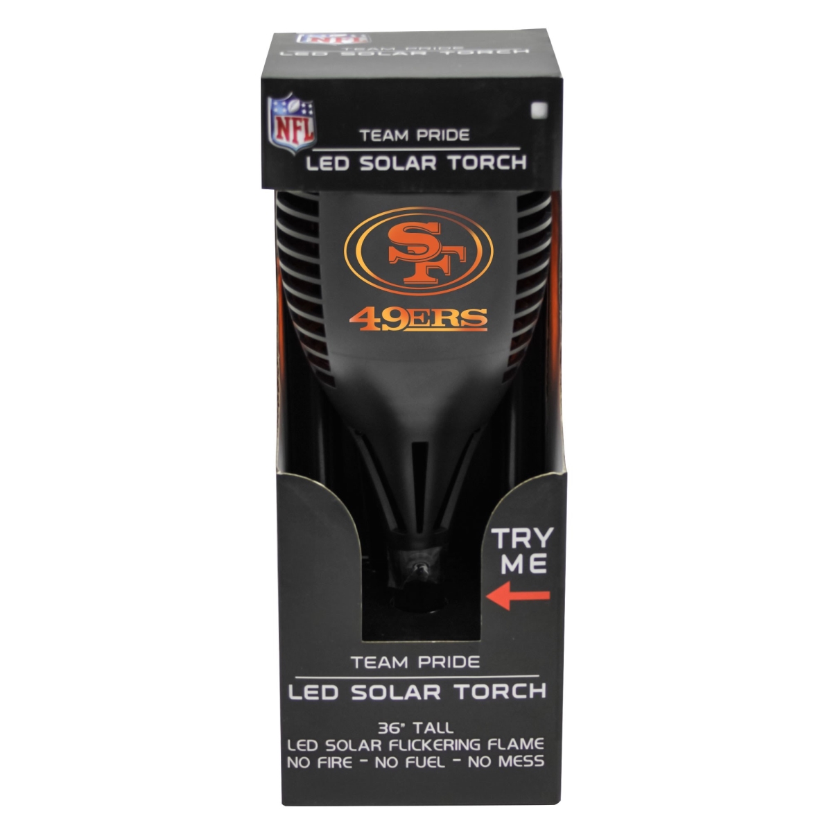 SOLTRSFR NFL San Francisco 49ers Team Pride LED Solar Torch