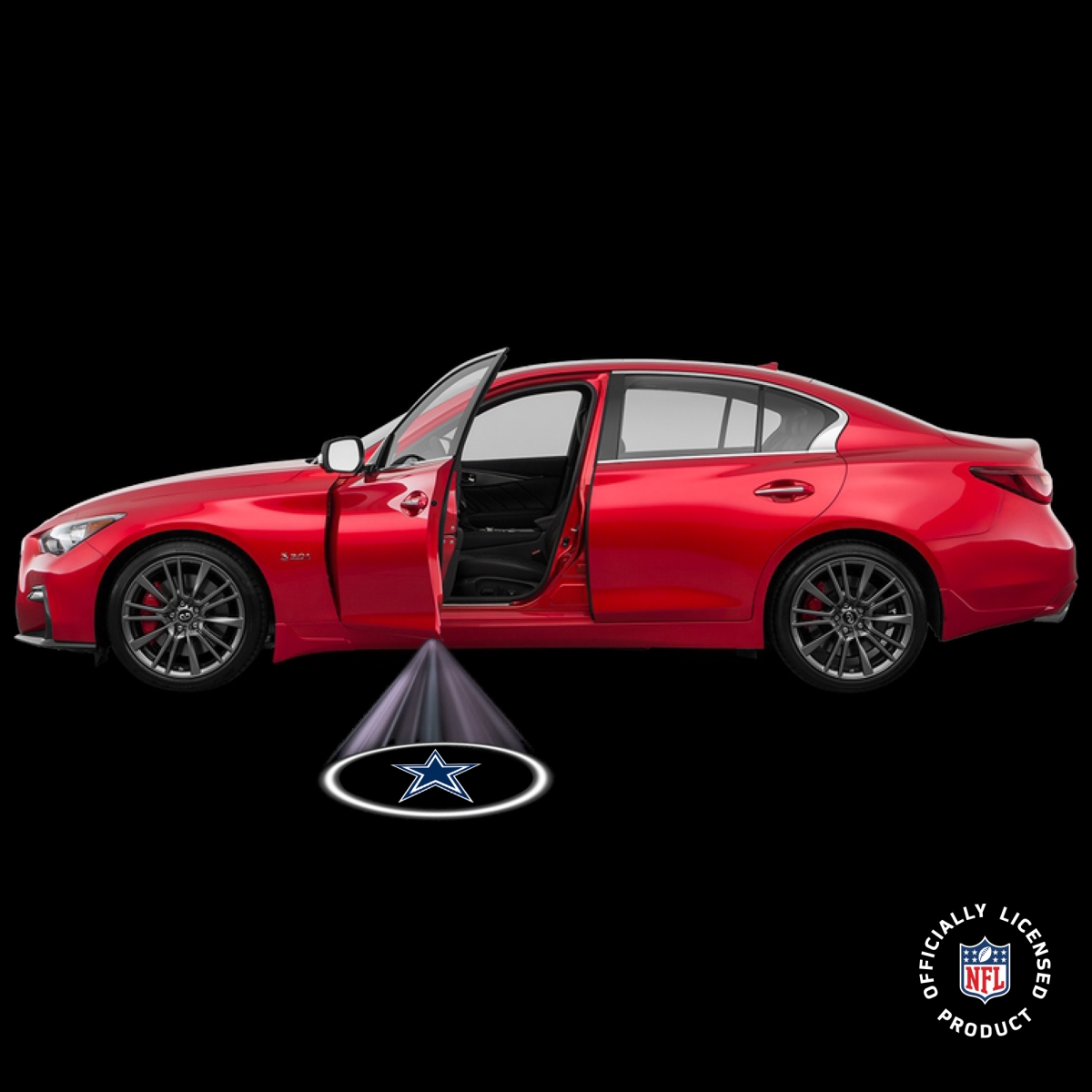 NFL Dallas Cowboys Team Pride LED Car Door Light