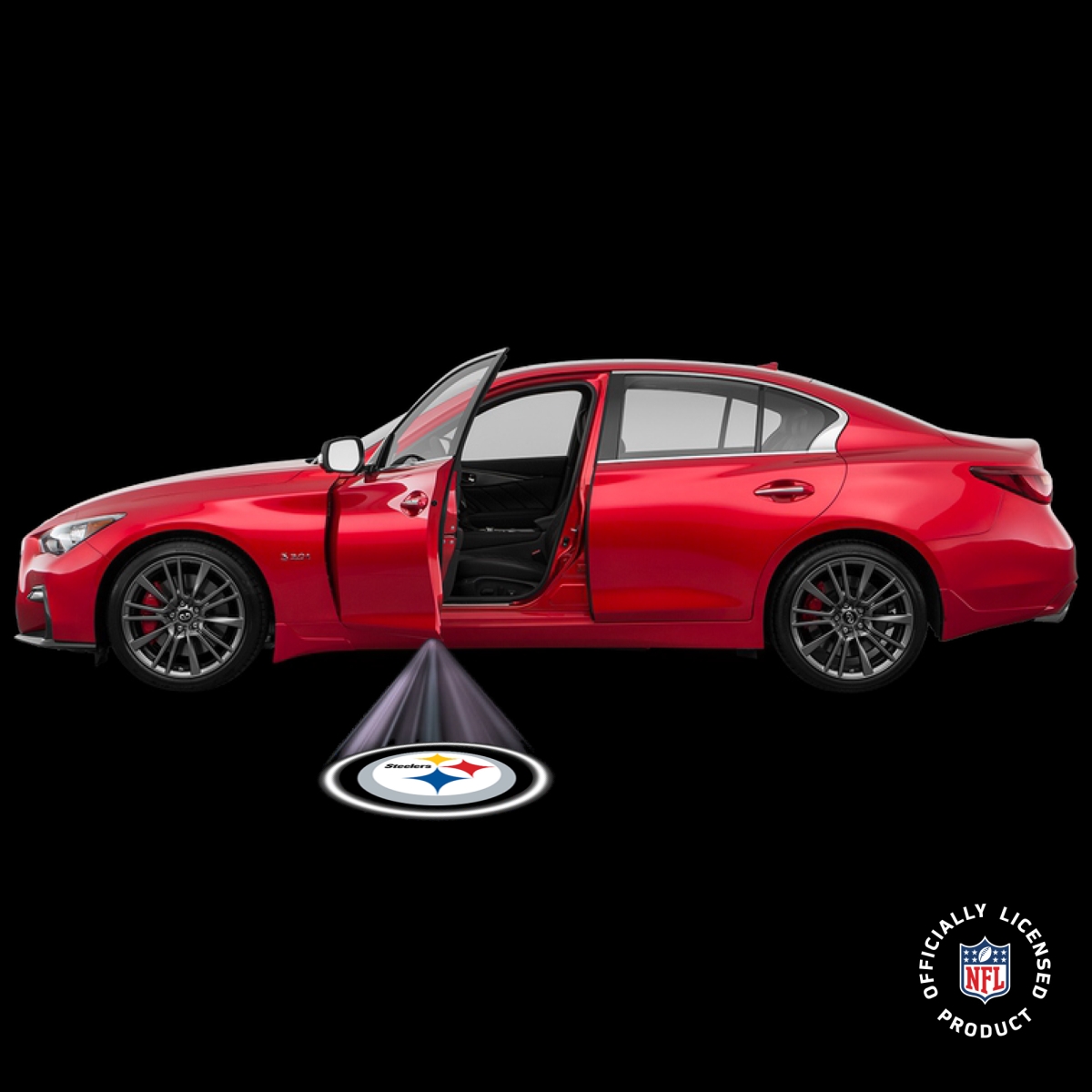 NFL Pittsburgh Steelers Team Pride LED Car Door Light