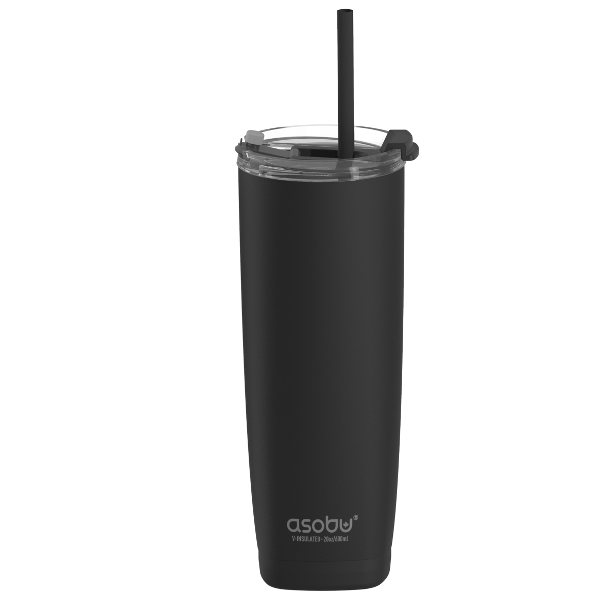 Picture of Asobu BF23BK Aqualina Insulated Tumbler for Hot & Cold Drinks&#44; Black