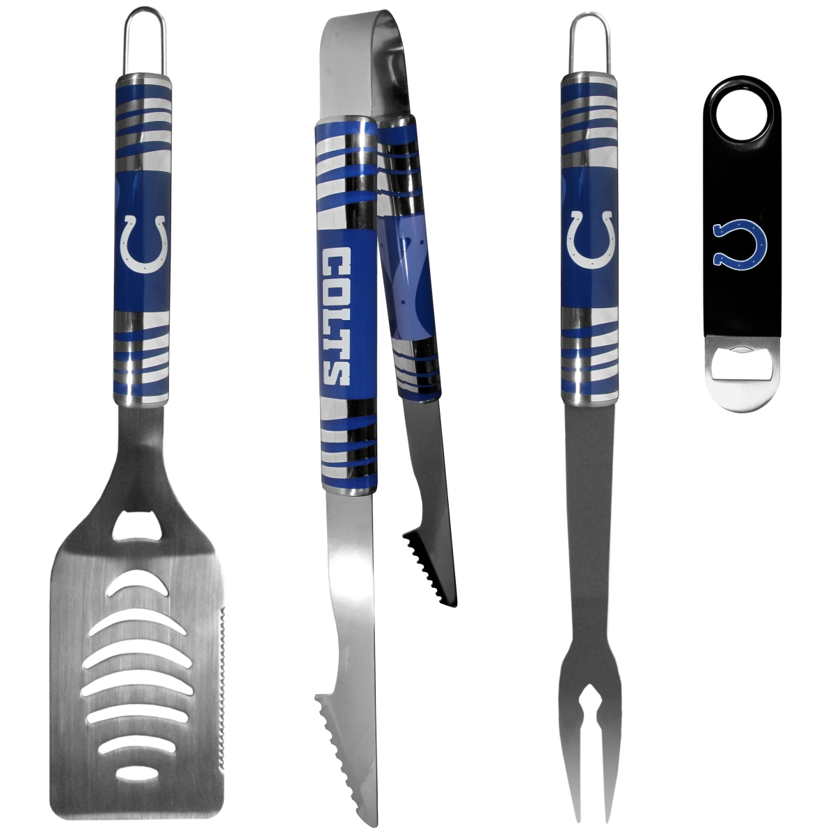Picture of Siskiyou F3BQ050LBO Indianapolis Colts BBQ Set & Bottle Opener - 3 Piece
