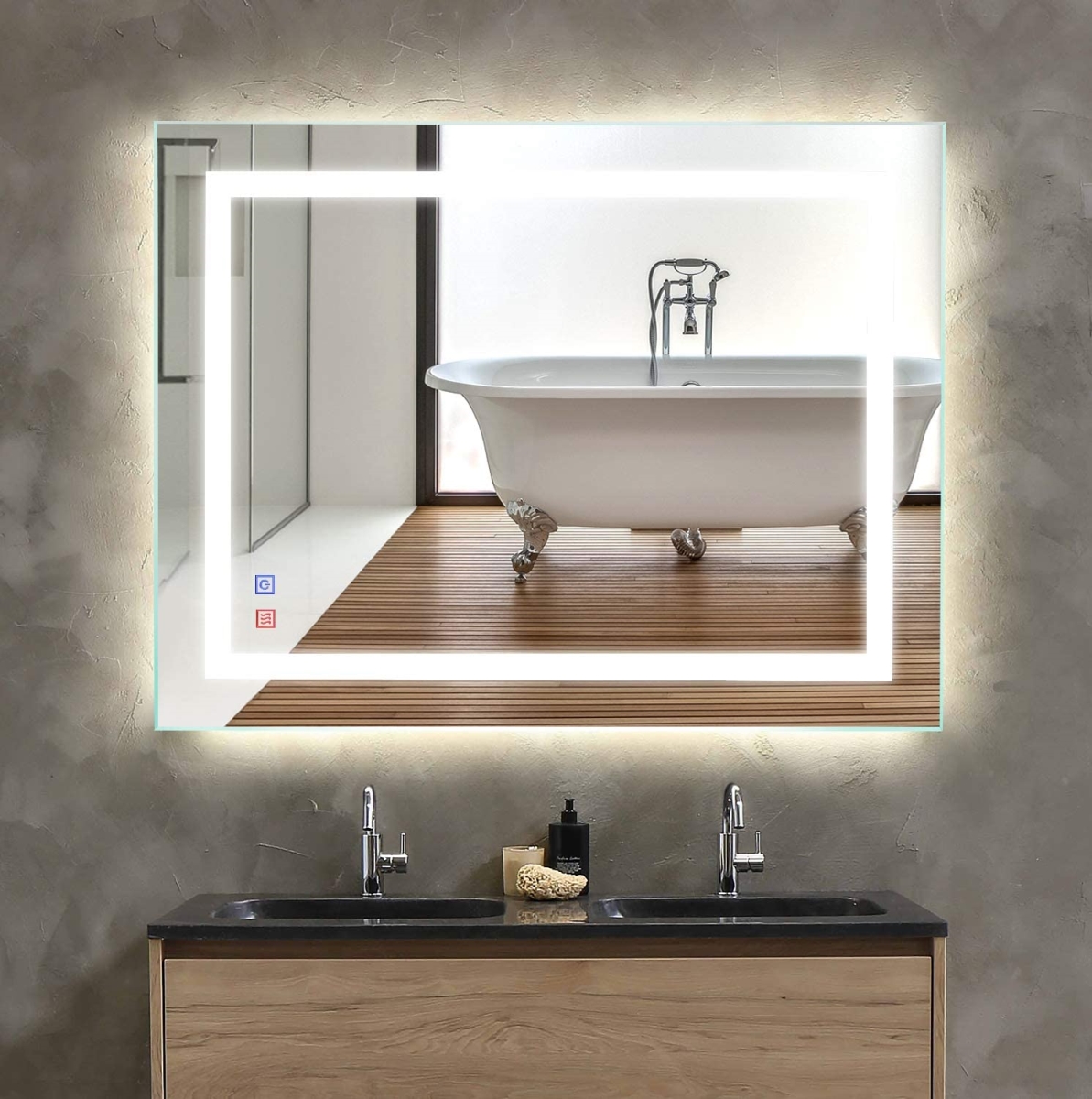 Picture of 212 Main VMS-LBVMAF-SL Bathroom Vanity Mirror with Anti Fog