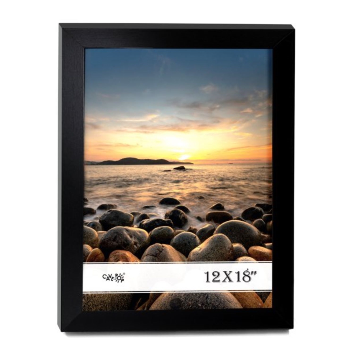 Picture of 212 Main SPF-1218P1-BK 12 x 18 in. Wood Picture Frame with Polished Plexiglass&#44; Black