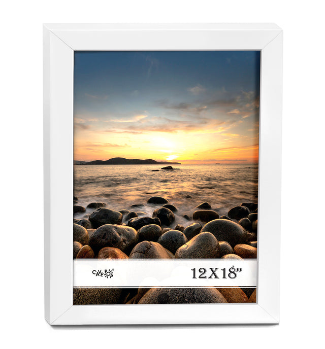 Picture of 212 Main SPF-1218P1-WT 12 x 18 in. Wood Picture Frame with Polished Plexiglass&#44; White