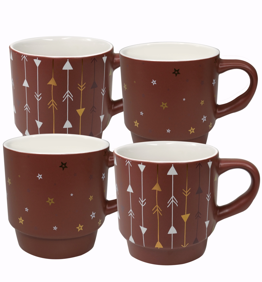 Picture of 212 Main CMS-AJCM12-RD Adventure & Journey Coffee Mug&#44; Set of 4