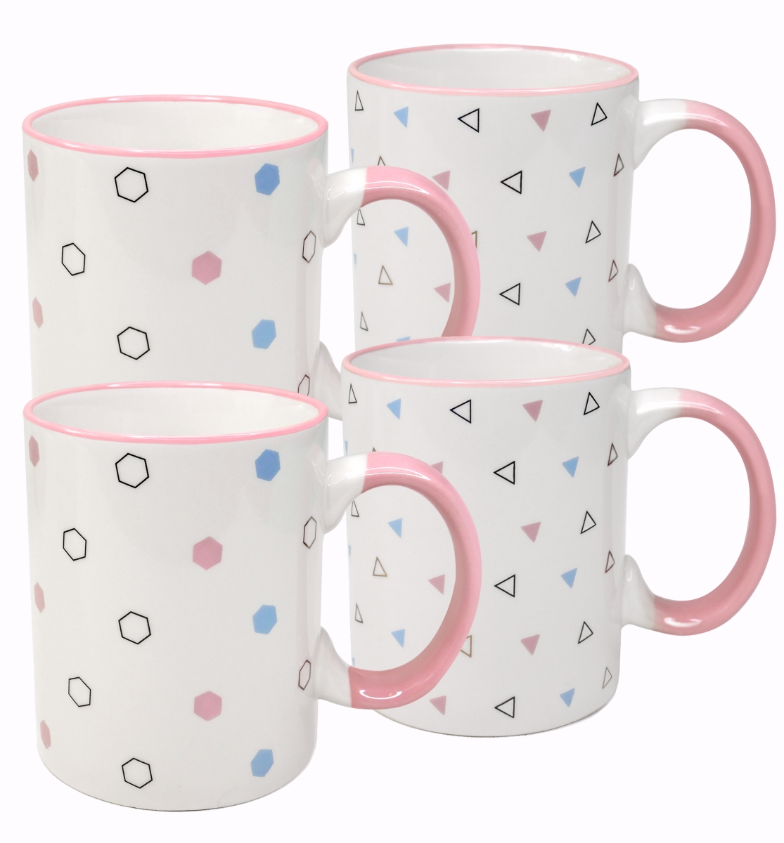 Picture of 212 Main CMS-SSSC17-PK Sweet Sprinkles & Sparkles Coffee Mug&#44; Set of 4