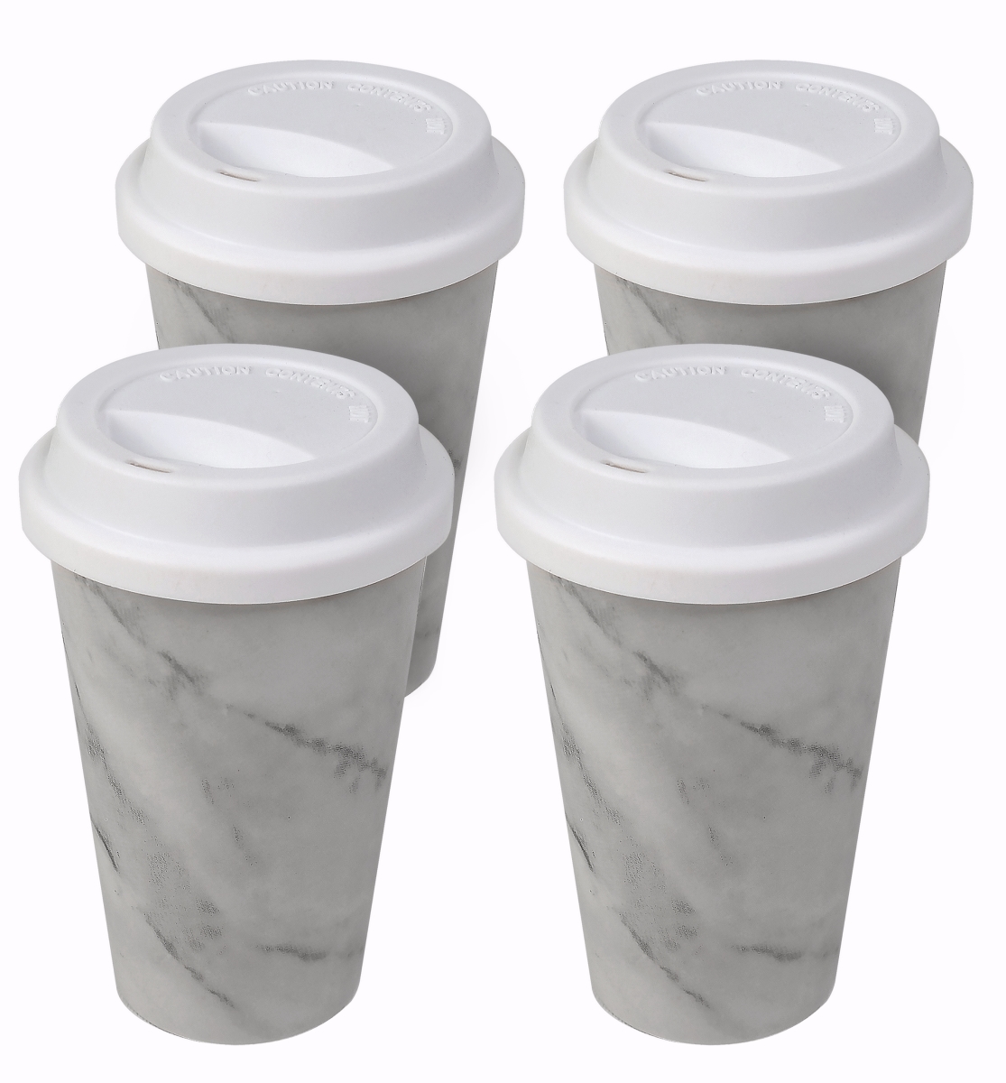 Picture of 212 Main CMS-MMTM14-GY Modern Marble Travel Mug&#44; Set of 4