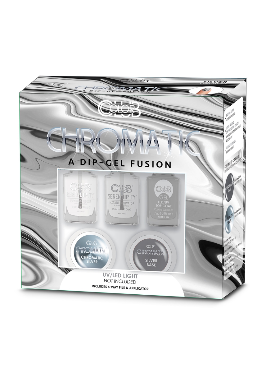 Picture of 212 Main 17XKCHRM-SLV Color Club Chromatic Dip-Gel Fusion for Nail&#44; Silver